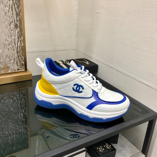 CC Sneaker Blu Giallo Pelle Nappa