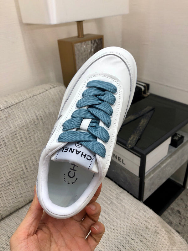 CC Sneaker Blue Mix White Cowhide