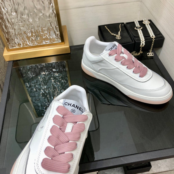 CC Sneaker White Mix Pink Cowhide