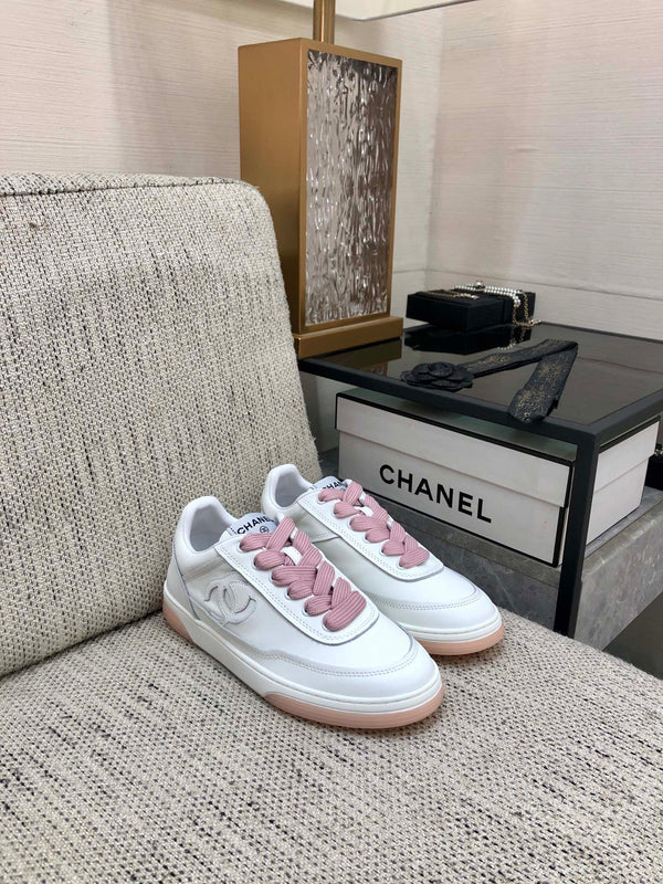 CC Sneaker White Mix Pink Cowhide