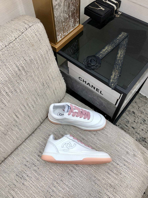 CC Sneaker White Mix Pink Cowhide