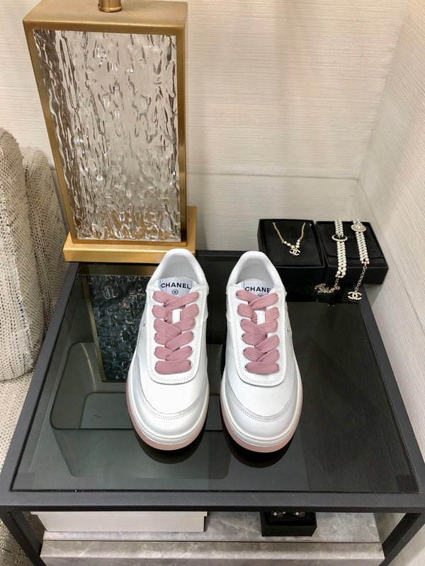 CC Sneaker White Mix Pink Cowhide