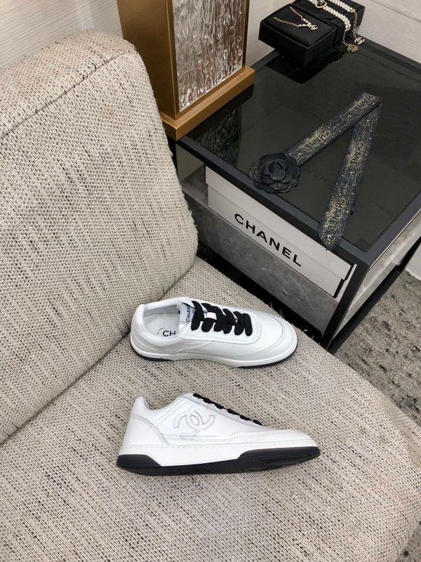 CC Sneaker Black Mix White Cowhide