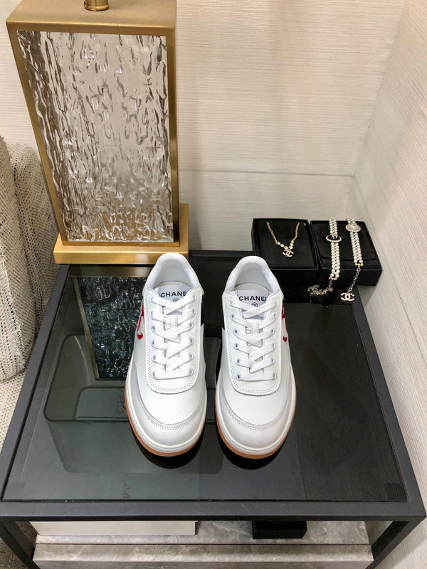 CC Sneaker Black Mix Red White Cowhide