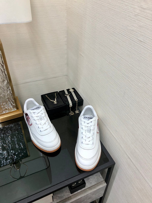 CC Sneaker Dark Red Mix Pink White Cowhide