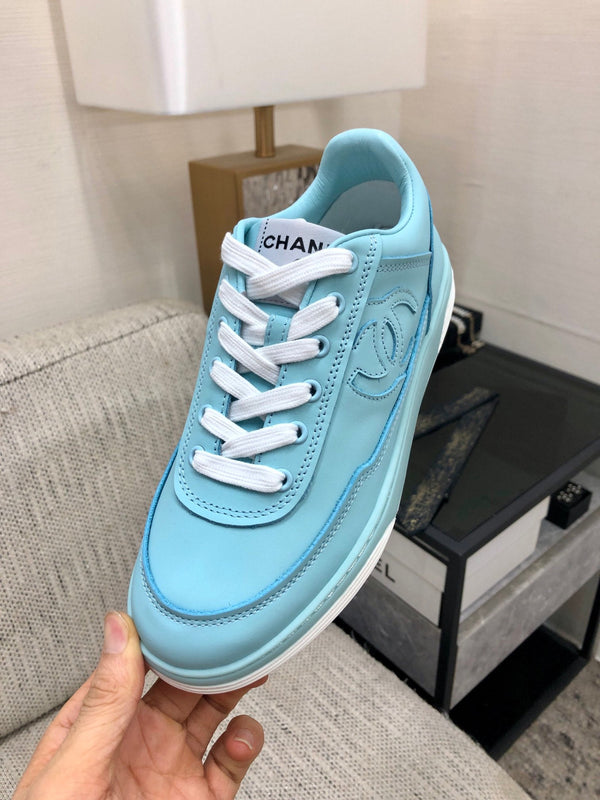 CC Sneaker Turquoise Blue Cowhide