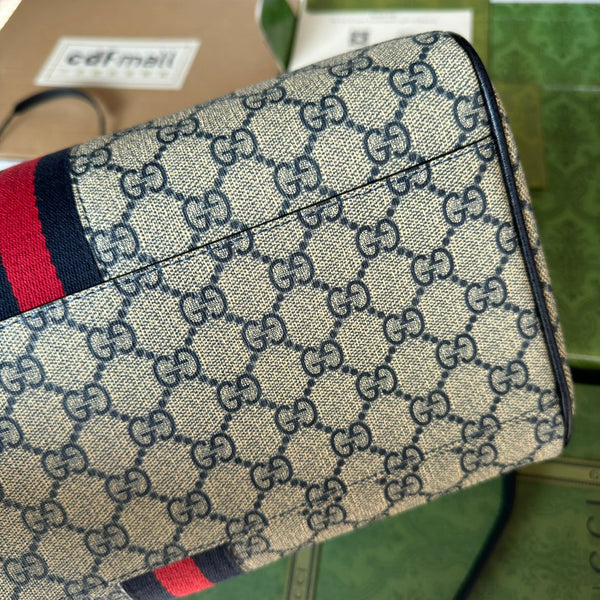 Gucci Ophidia Bag Beige mix Blue Canvas 240088