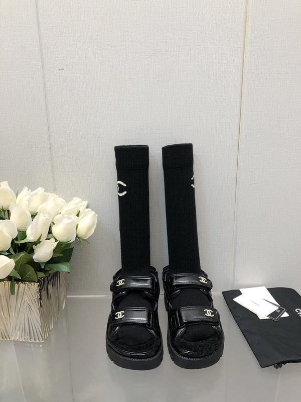 DAD SANDAL BLACK LAMBSKIN