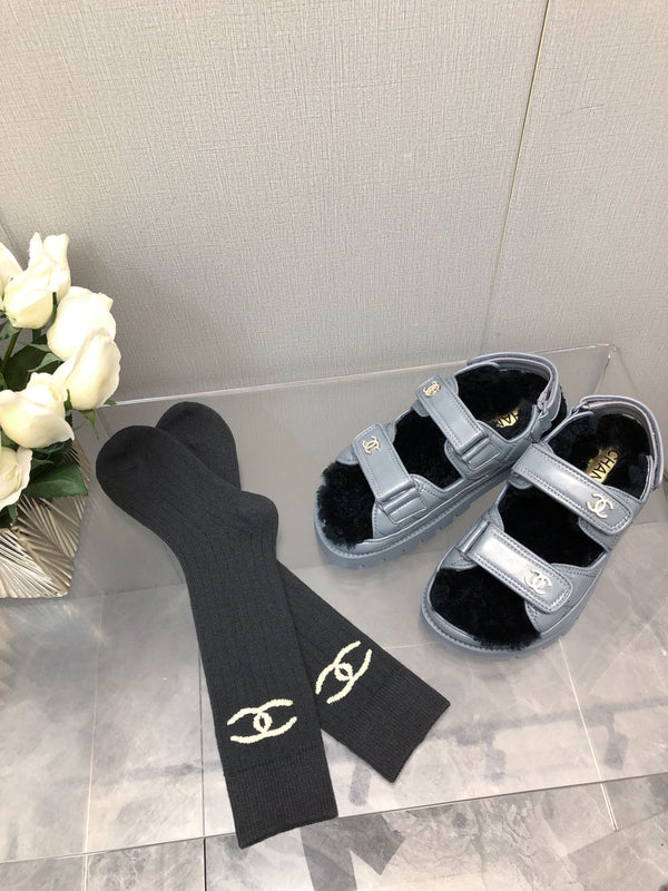 DAD SANDAL SAPHIRE BLUE LAMBSKIN