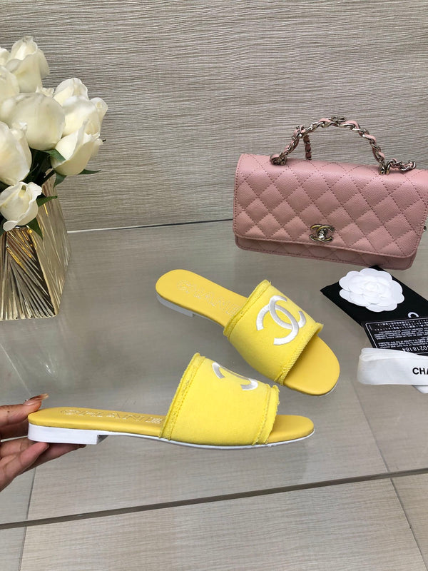 Ciabatte CC 25C Tessuto Giallo Materiale 212965