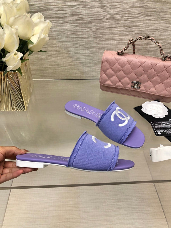 Ciabatte CC 25C Tessuto Viola Materiale 212966