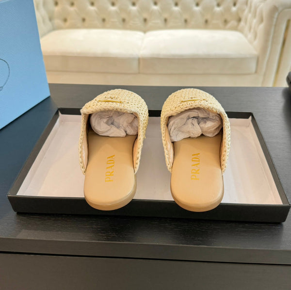 MULES PRA CROCHET IN AGNELLO BEIGE