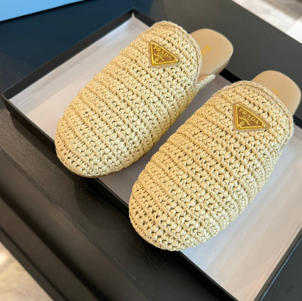 MULES PRA CROCHET IN AGNELLO BEIGE