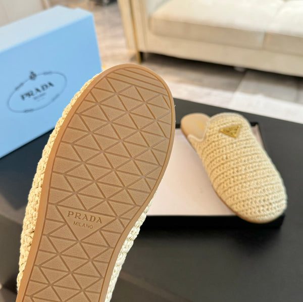 MULES PRA CROCHET IN AGNELLO BEIGE