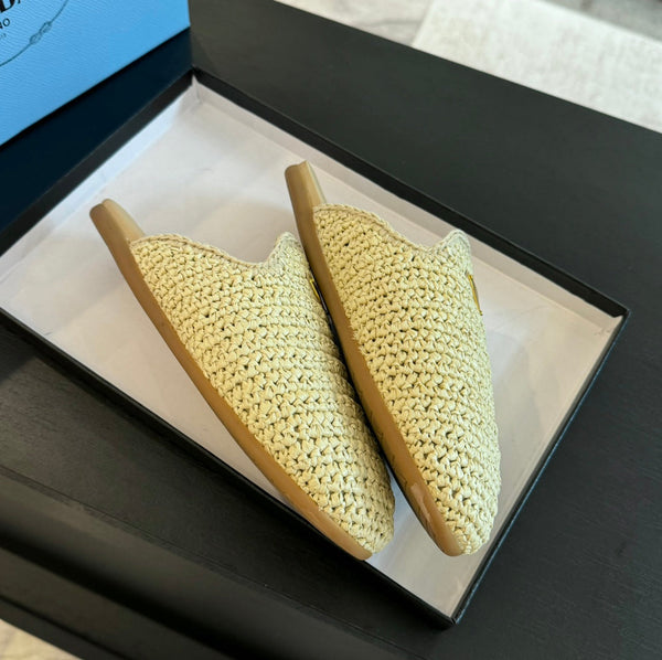 MULES PRA CROCHET IN AGNELLO BEIGE