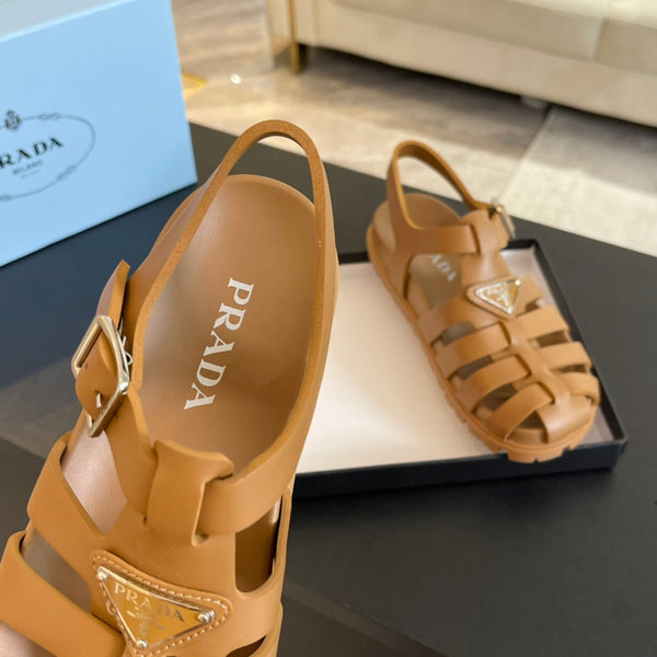 SANDALI DA PESCATORE IN GOMMA PRA IN VITELLO BRONZO