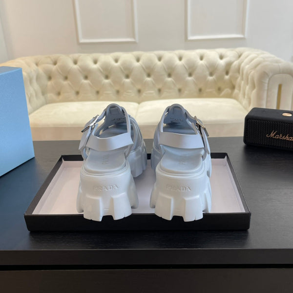 SANDALI PRA IN GOMMA MONOLITH PASTELLO BLU PASTELLO IN PELLE DI VITELLO