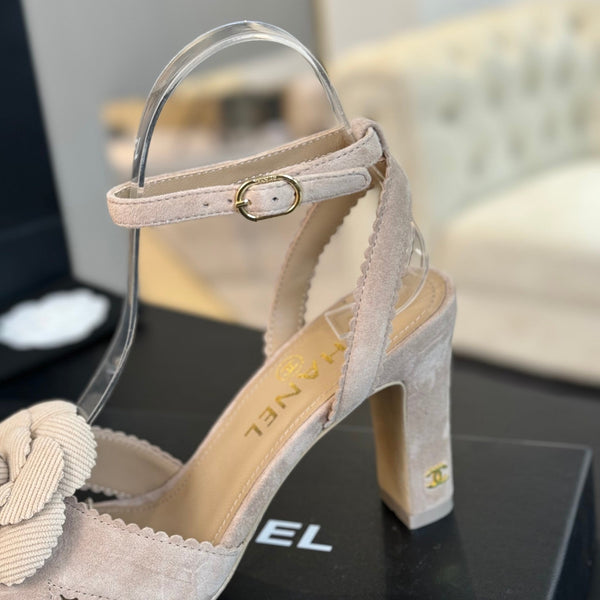 Sandali CC 80mm Beige Suede