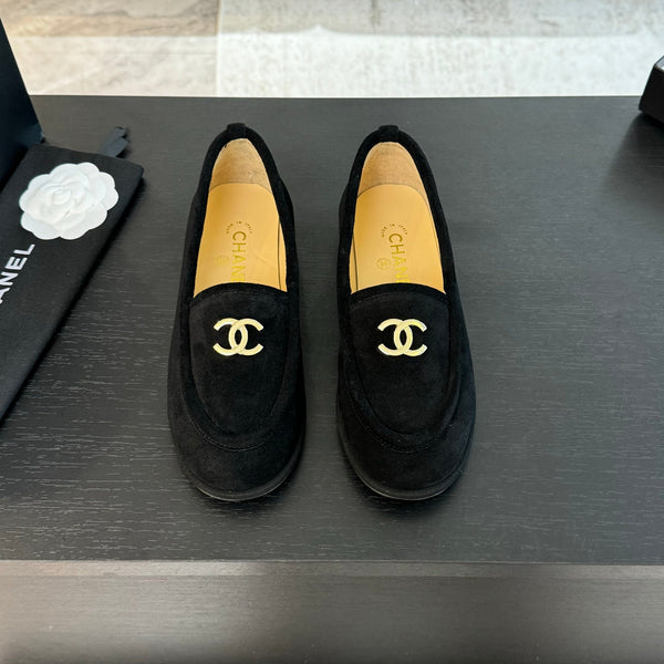 CC Moccasins Black Suede