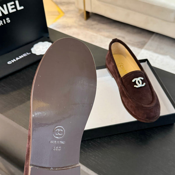 CC Moccasins Earth Brown Suede