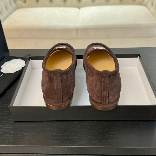 CC Moccasins Earth Brown Suede