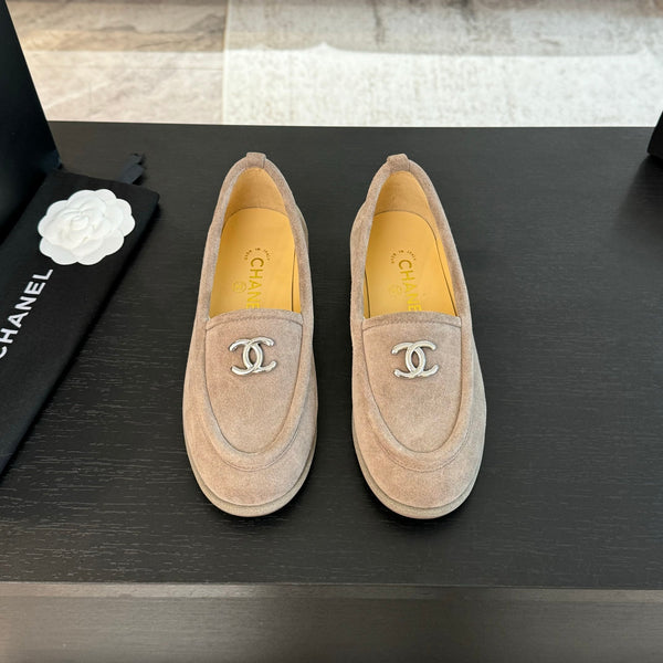 CC Moccasins Grey Suede