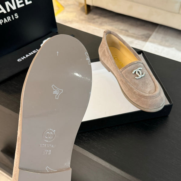 CC Moccasins Grey Suede