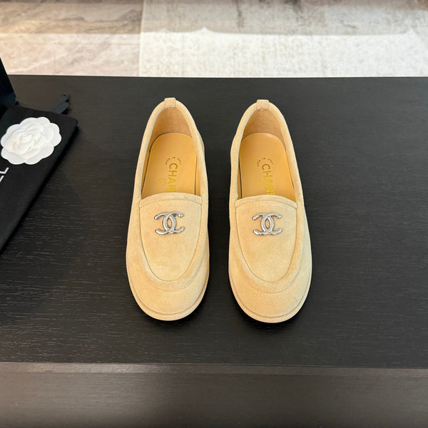 CC Moccasins Beige Suede