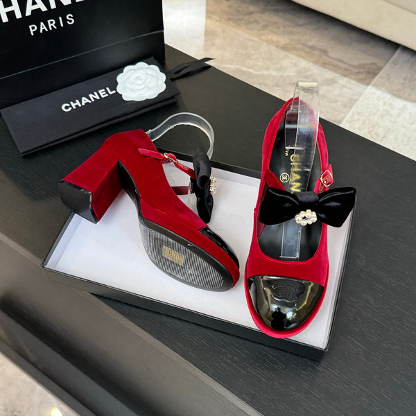 CC 25C Mary Jane Velvet rose Imported Cowhide 212947