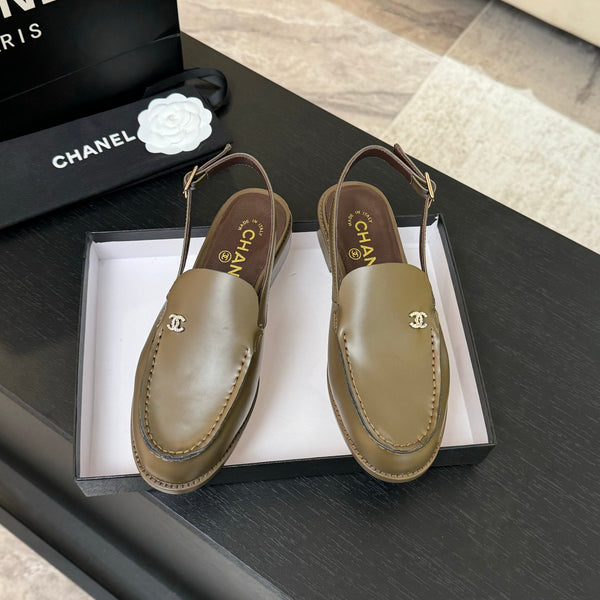 CC 25C Slingback Loafer Bronze Olive Patent Leather