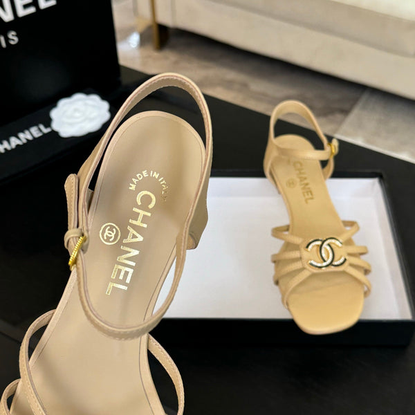 CC 15mm Sandal DarkCream Sheepskin 212923