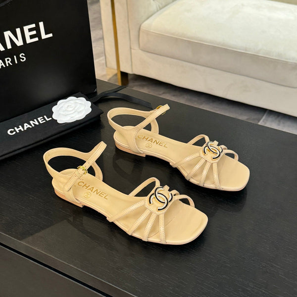 CC 15mm Sandal DarkCream Sheepskin 212923