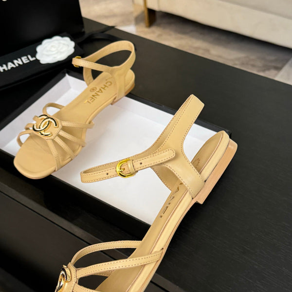 CC 15mm Sandal DarkCream Sheepskin 212923