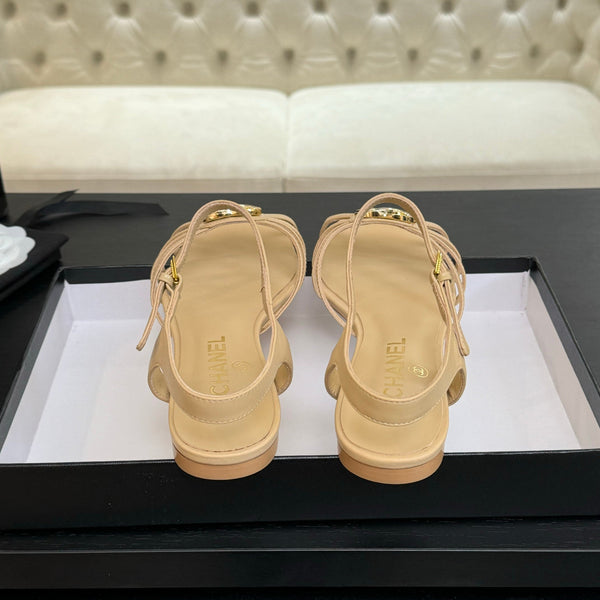 CC 15mm Sandal DarkCream Sheepskin 212923