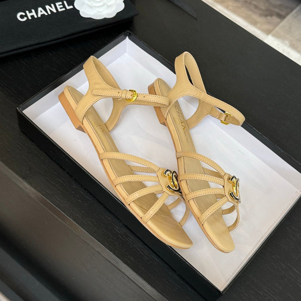 CC 15mm Sandal DarkCream Sheepskin 212923