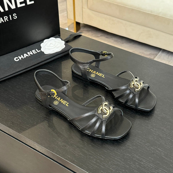CC 15mm Sandal Black Sheepskin 212924