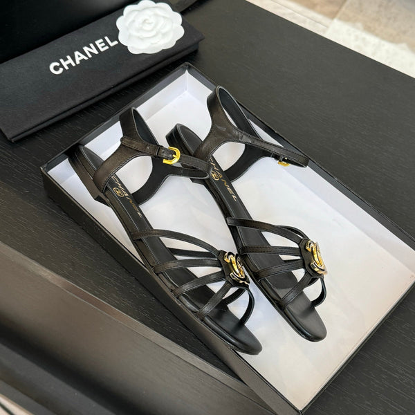 CC 15mm Sandal Black Sheepskin 212924