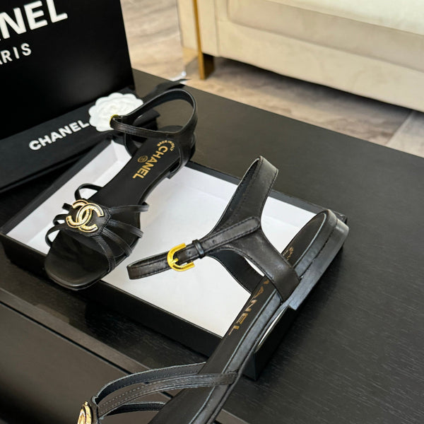 CC 15mm Sandal Black Sheepskin 212924