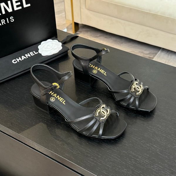 CC 45mm Sandal Black Sheepskin 212926