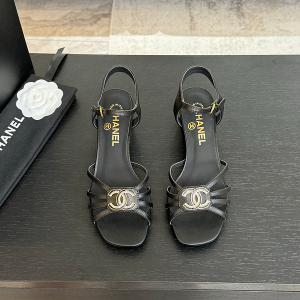 CC 45mm Sandal Black Sheepskin 212926