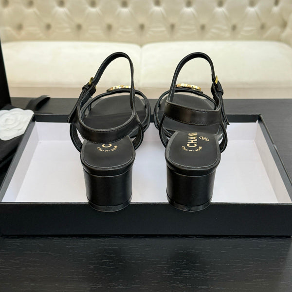 CC 45mm Sandal Black Sheepskin 212926