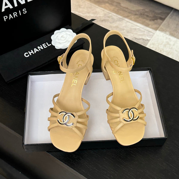 CC 45mm Sandal DarkCream Sheepskin 212928