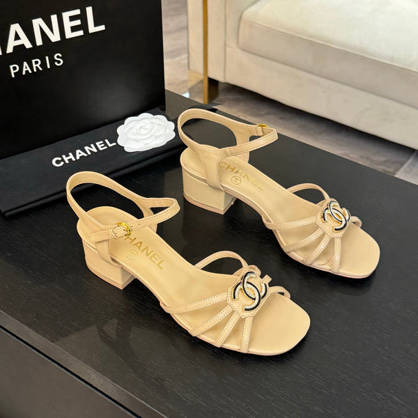 CC 45mm Sandal DarkCream Sheepskin 212928