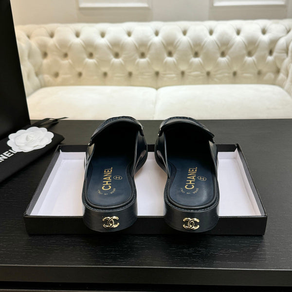 CC 25C Mule Dark Blue Calfskin