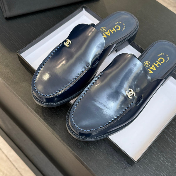 CC 25C Mule Dark Blue Calfskin