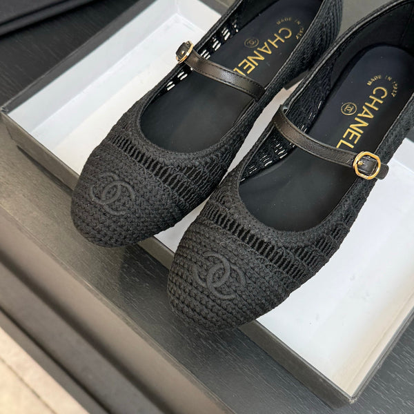 CC 25P Mary Jane 15mm Black Raffia 373781