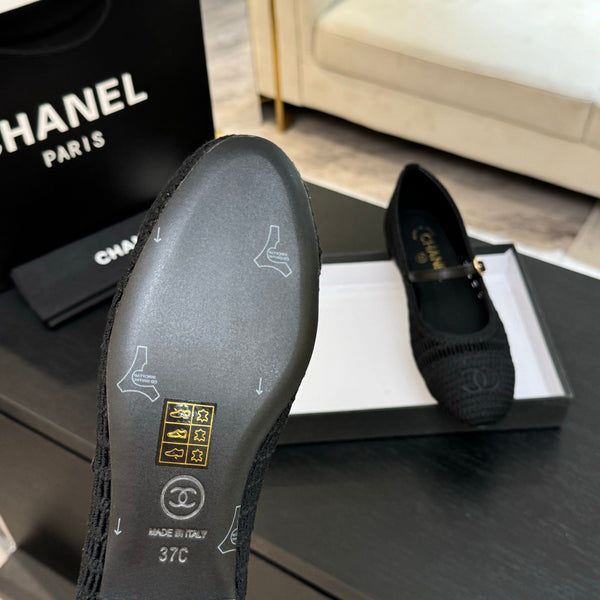 CC 25P Mary Jane 15mm Black Raffia 373781