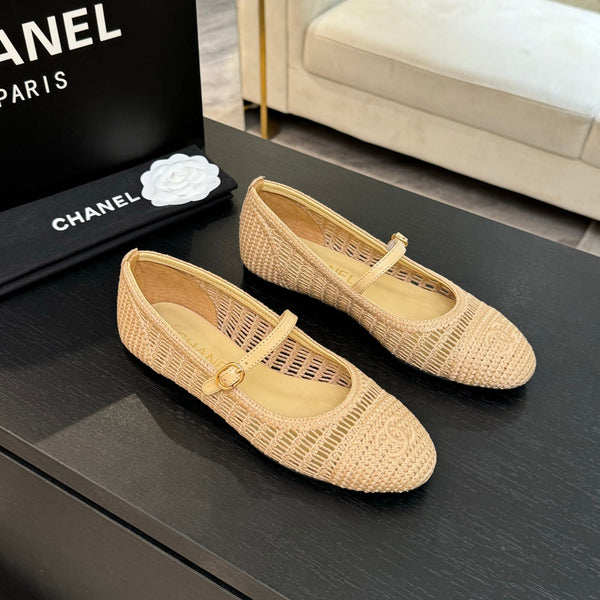 CC 25P Mary Jane 15mm Beige Raffia 373785