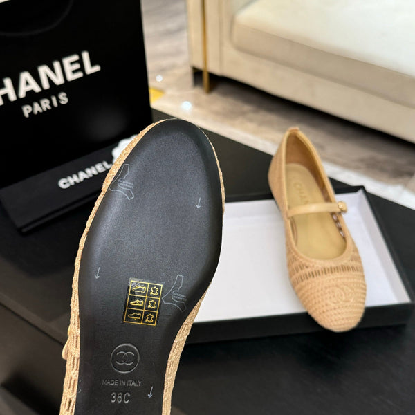 CC 25P Mary Jane 15mm Beige Raffia 373785