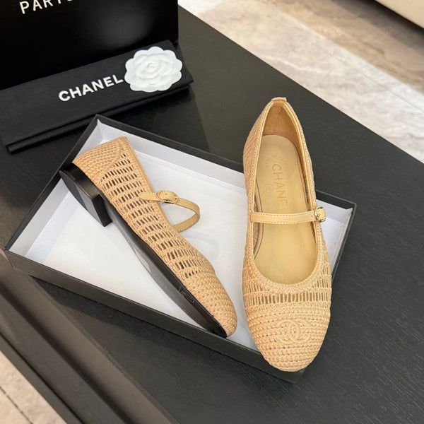 CC 25P Mary Jane 15mm Beige Raffia 373785